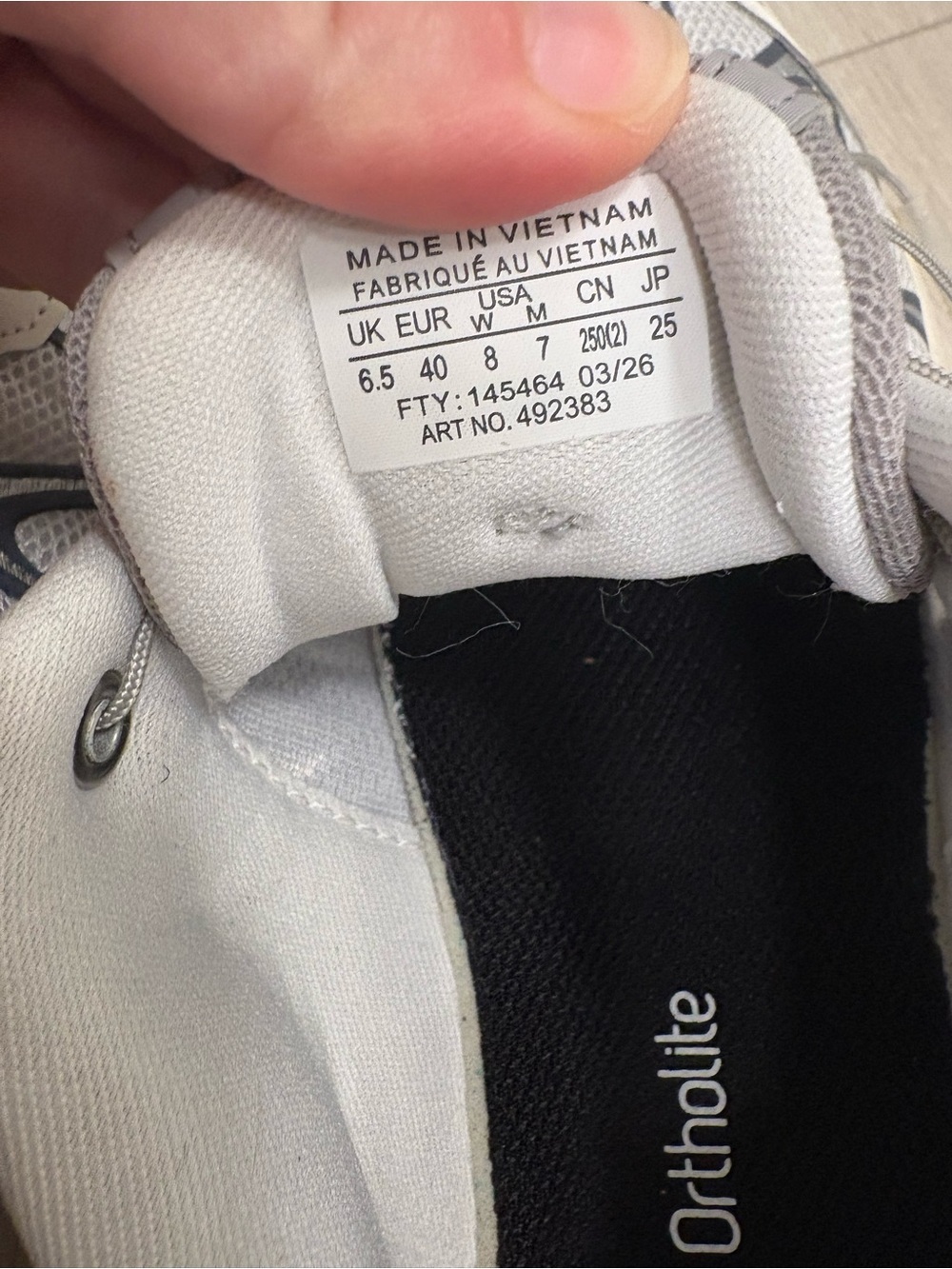 Salomon White and Gray Mesh Sneakers - Picture 13 of 13